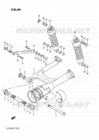 BRAS OSCILLANT ARRIERE (MODELE H/J/K/L/M) pour Suzuki INTRUDER 750 1989