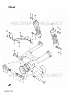 BRAS OSCILLANT ARRIERE (VS750GLF/GLFG/GLPG %F.NO.100109) pour Suzuki INTRUDER 750 1989