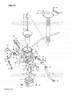 CARBURATEUR (REAR) pour Suzuki INTRUDER 750 1989