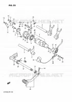 ENSEMBLE SELECTEUR DE VITESSES pour Suzuki INTRUDER 750 1989