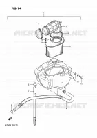 FILTRE A AIR (ARRIERE) pour Suzuki INTRUDER 750 1989