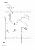 GUIDON   RETROVISEURS   CABLES pour Suzuki INTRUDER 750 1989