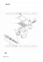 MAITRE CYLINDRE AVANT (VS750GLF/GLFG/GLEFG/GLFH/GLEFH) pour Suzuki INTRUDER 750 1989