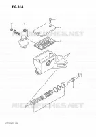 MAITRE CYLINDRE D'EMBRAYAGE (VS750GLFJ/GLFK) pour Suzuki INTRUDER 750 1989