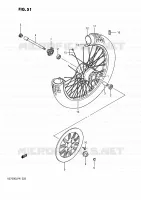 ROUE AVANT (VS750GLFH/GLPH) pour Suzuki INTRUDER 750 1989