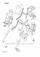 SUPPORT DOSSERET pour Suzuki INTRUDER 750 1989