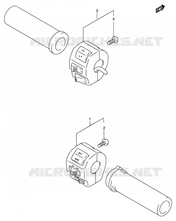 COMMODOS (MODELE N/P/R) Suzuki MOTO 800 INTRUDER 1992  VS800GL N (E01,E02,E04,E16,E17,E18,E21,E22,E25,E34,E39,E53)