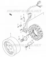 ALLUMAGE ROTOR   STATOR (MODELE T/V) pour Suzuki INTRUDER 800 1996