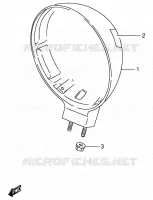 BOL DE PHARE pour Suzuki INTRUDER 800 1996