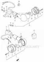CLIGNOTANTS (MODELE T/V) pour Suzuki INTRUDER 800 1996