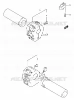 COMMODOS (MODELE S/T/V) pour Suzuki INTRUDER 800 1996