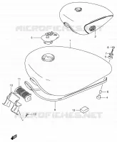 RESERVOIR D'ESSENCE (MODELE T) pour Suzuki INTRUDER 800 1996