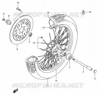 ROUE AVANT pour Suzuki INTRUDER 800 1996