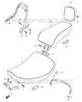 SELLE (MODELE T/V) pour Suzuki INTRUDER 800 1996