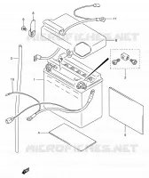 BATTERIE pour Suzuki INTRUDER 800 1997