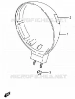 BOL DE PHARE pour Suzuki INTRUDER 800 1997