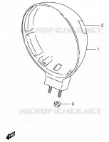 BOL DE PHARE pour Suzuki INTRUDER 800 1997