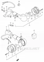 CLIGNOTANTS (MODELE T/V) pour Suzuki INTRUDER 800 1997