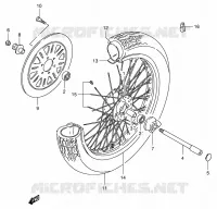 ROUE AVANT pour Suzuki INTRUDER 800 1997