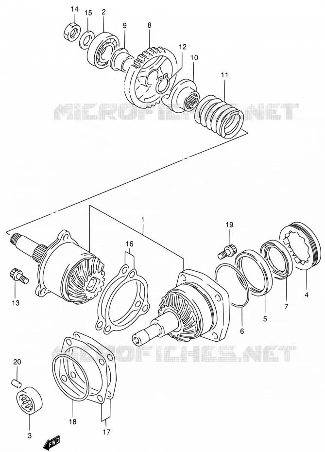 COUPLE CONIQUE Suzuki MOTO 800 INTRUDER 2002  VS800GL K2 (E03,E28,E33)