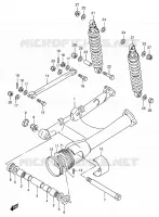 BRAS OSCILLANT ARRIERE (E01) pour Suzuki VX 800 1991
