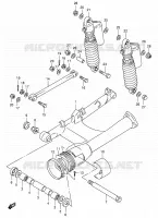 BRAS OSCILLANT ARRIERE (VOIR NOTE) pour Suzuki VX 800 1991