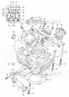 CULASSE (REAR) pour Suzuki VX 800 1991