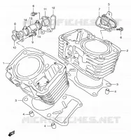 CYLINDRE pour Suzuki VX 800 1991
