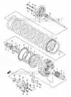 EMBRAYAGE pour Suzuki VX 800 1991