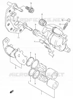 ETRIER DE FREIN AVANT (MODELE L/M/N/P/R) pour Suzuki VX 800 1991
