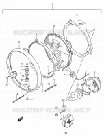 PHARE (MODEL L/M/N EXCEPT E01,E02) pour Suzuki VX 800 1991