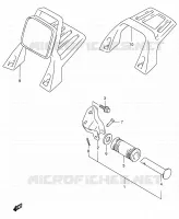 REPOSE PIED   SISSY BAR pour Suzuki VX 800 1991
