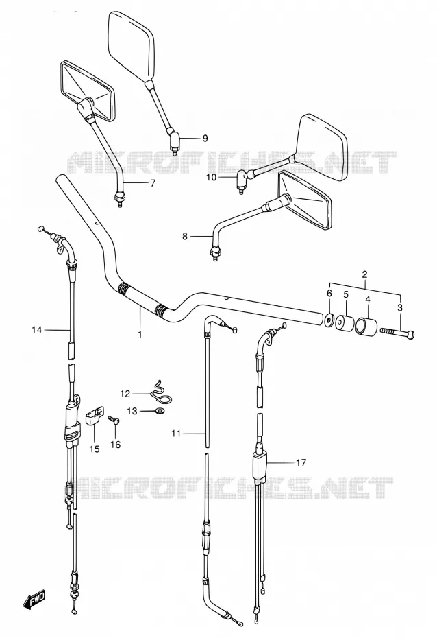GUIDON Suzuki MOTO 800 VX 1992  VX800 N/VX800U N
