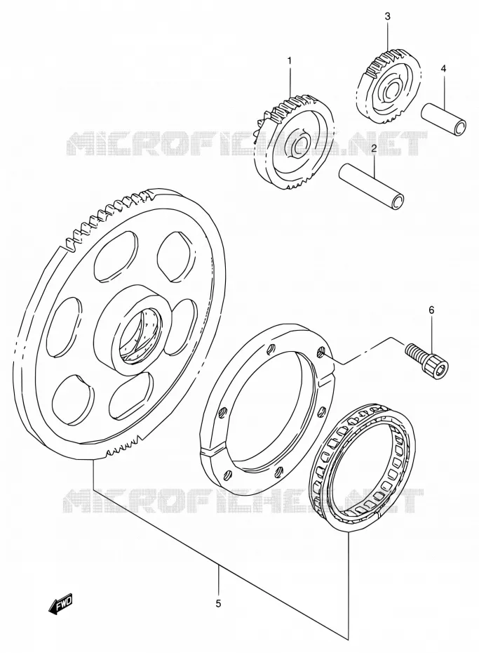 ROUE LIBRE DE DEMARREUR Suzuki MOTO 800 VX 1994  VX800 R/VX800U R