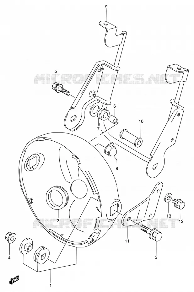 BOL DE PHARE (MODELE R/T) Suzuki MOTO 800 VX 1996  VX800 T/VX800U T
