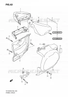 CARENAGES ARRIERE pour Suzuki BOULEVARD 1500 2010