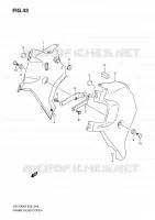 COUVERCLES DE CADRE AVANT pour Suzuki BOULEVARD 1500 2010