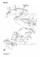 GARDE BOUE ARRIERE pour Suzuki BOULEVARD 1500 2010