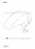 GARDE BOUE AVANT pour Suzuki BOULEVARD 1500 2010