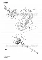 ROUE ARRIERE pour Suzuki BOULEVARD 1500 2010