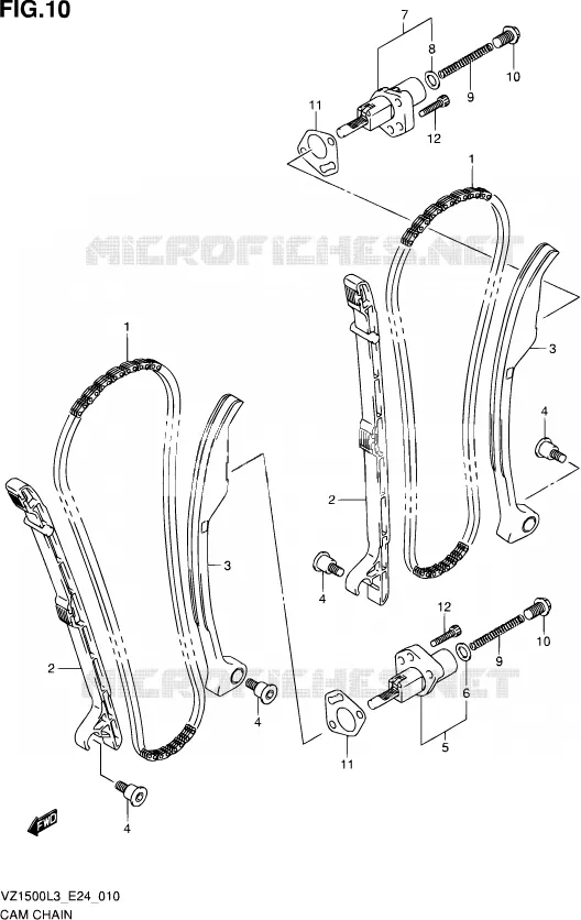 DISTRIBUTION Suzuki MOTO 1500 BOULEVARD 2013  VZ1500 L3 (E24)