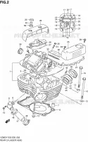 CULASSE ARRIERE pour Suzuki MARAUDER 800 1997