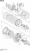 EMBRAYAGE pour Suzuki MARAUDER 800 1997