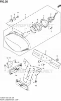 ENSEMBLE FEU ARRIERE pour Suzuki MARAUDER 800 1997