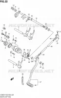 ENSEMBLE SELECTEUR DE VITESSES pour Suzuki MARAUDER 800 1997