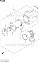 FILTRE A AIR AVANT pour Suzuki MARAUDER 800 1997