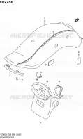 GARDE BOUE ARRIERE (MODELE Y) pour Suzuki MARAUDER 800 1997