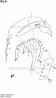 GARDE BOUE AVANT (MODELE V) pour Suzuki MARAUDER 800 1997