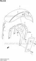 GARDE BOUE AVANT (MODELE Y) pour Suzuki MARAUDER 800 1997