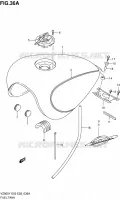 RESERVOIR D'ESSENCE (MODELE W) pour Suzuki MARAUDER 800 1997